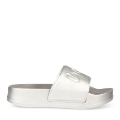 Badslippers ZILVER