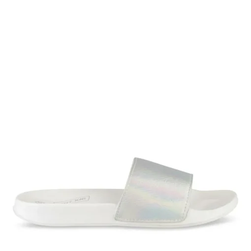 Badslippers ZILVER