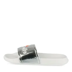 Badslippers ZILVER