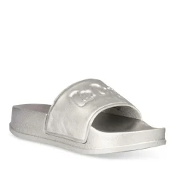 Badslippers ZILVER