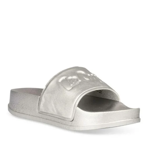Badslippers ZILVER