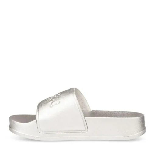 Badslippers ZILVER