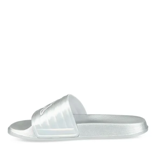 Badslippers ZILVER