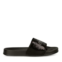 Badslippers ZWART