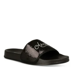 Badslippers ZWART