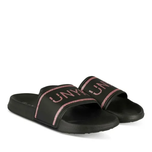 Badslippers ZWART