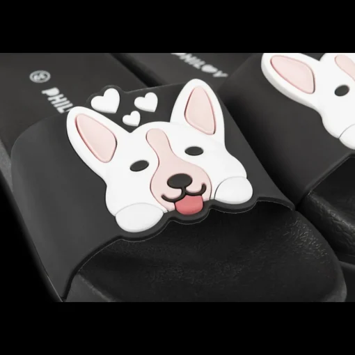 Badslippers ZWART