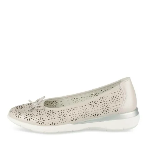 Ballerina's GRIJS EVITA LEER
