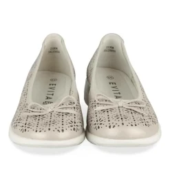 Ballerina's GRIJS EVITA LEER