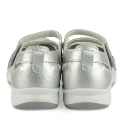 Ballerina's ZILVER EVITA LEER