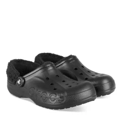Clogs ZWART CROCS Baya Lined Fuzz Strap