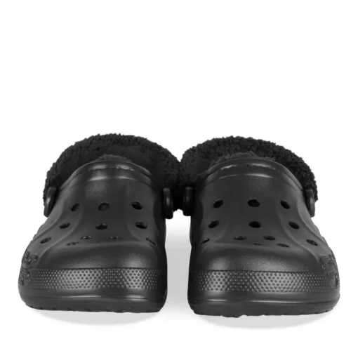 Clogs ZWART CROCS Baya Lined Fuzz Strap