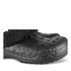 Clogs ZWART CROCS Baya Lined Fuzz Strap