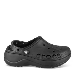 Clogs ZWART CROCS Baya Platform Lined Clog