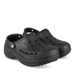 Clogs ZWART CROCS Baya Platform Lined Clog