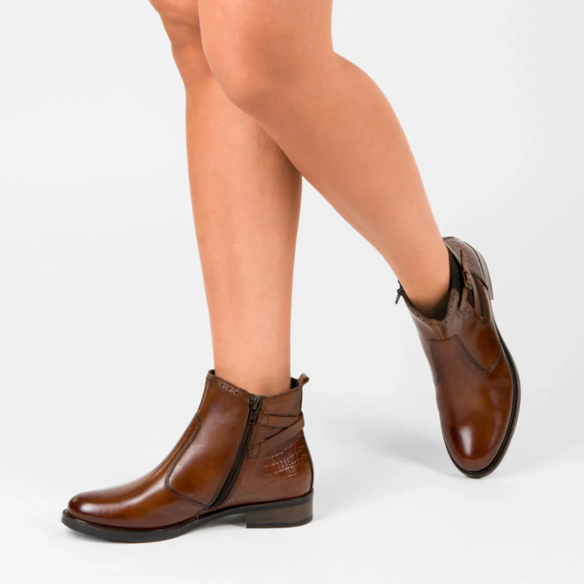 Enkellaarzen KASTANJEBRUIN