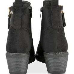 Enkellaarzen ZWART SINEQUANONE