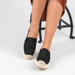 Espadrilles ZWART