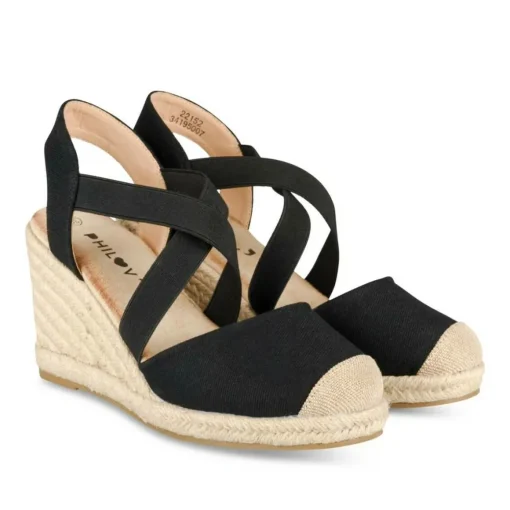 Espadrilles ZWART