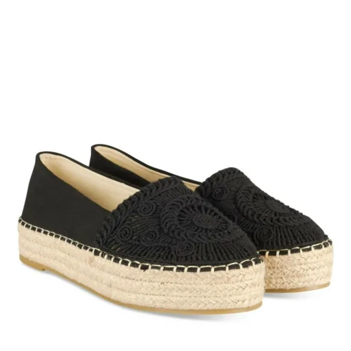 Espadrilles ZWART