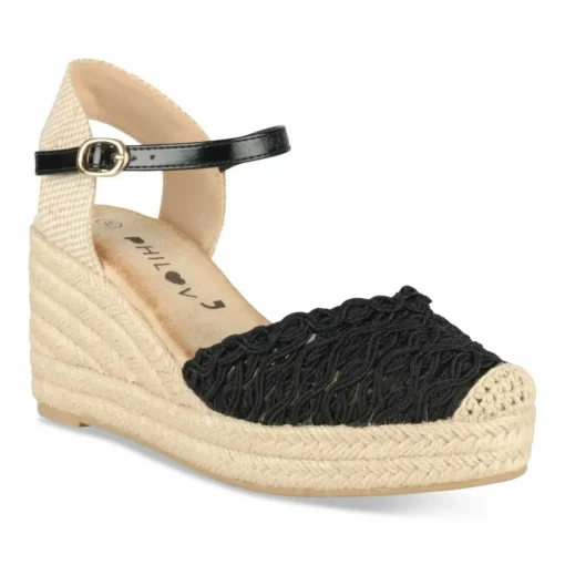 Espadrilles ZWART