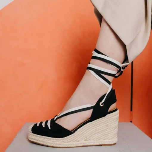 Espadrilles ZWART