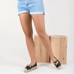 Espadrilles ZWART