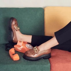 Mocassins KASTANJEBRUIN