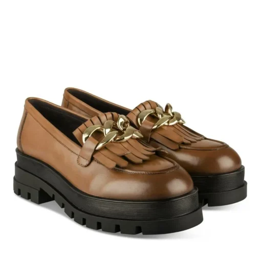 Mocassins KASTANJEBRUIN
