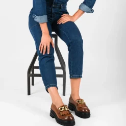 Mocassins KASTANJEBRUIN