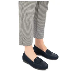 Mocassins NAVY NEOSOFT DAMES LEER