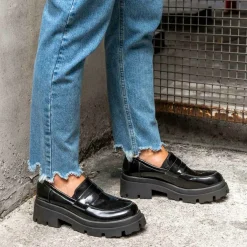 Mocassins ZWART