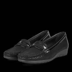 Mocassins ZWART
