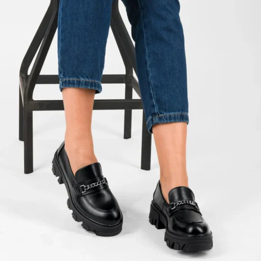 Mocassins ZWART