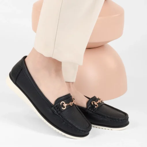 Mocassins ZWART