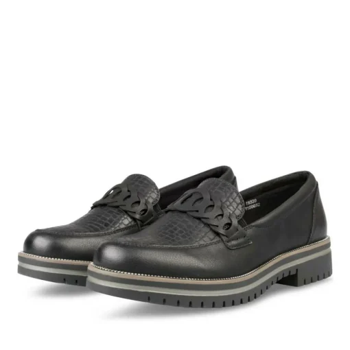 Mocassins ZWART