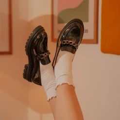 Mocassins ZWART