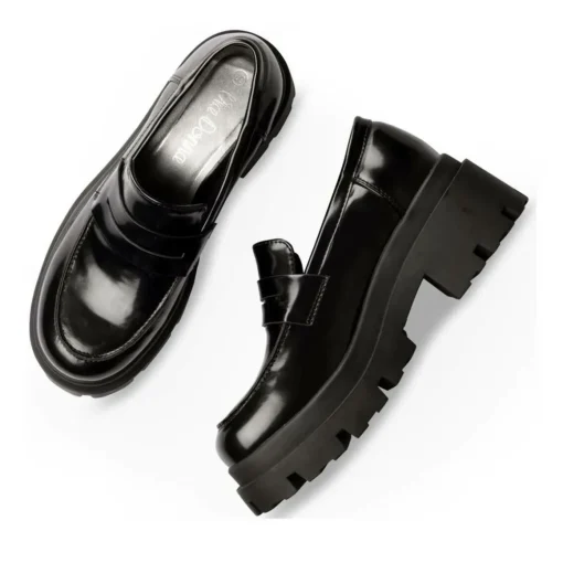 Mocassins ZWART