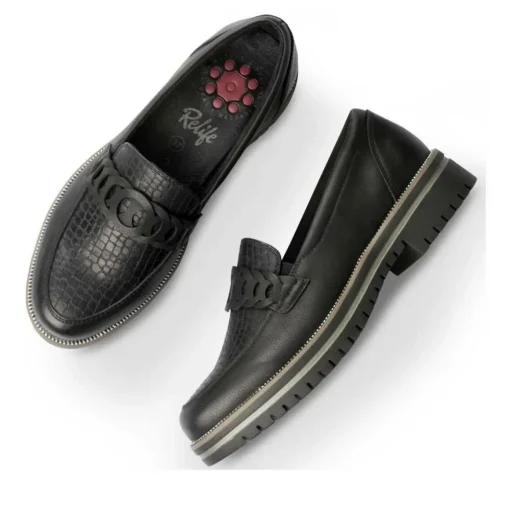 Mocassins ZWART
