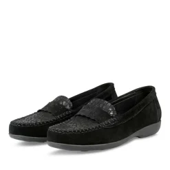 Mocassins ZWART NEOSOFT DAMES LEER