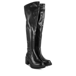 Overknees ZWART MERRY SCOTT