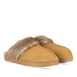 Pantoffels KASTANJEBRUIN