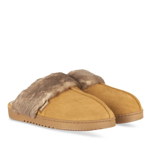 Pantoffels KASTANJEBRUIN