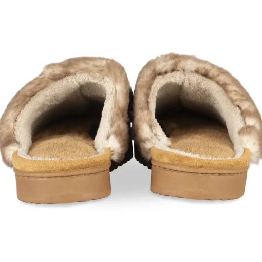 Pantoffels KASTANJEBRUIN