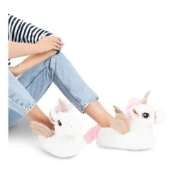Pluche pantoffels eenhoorn WIT MERRY SCOTT