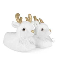 Pluche pantoffels rendier WIT MERRY SCOTT