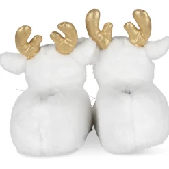 Pluche pantoffels rendier WIT MERRY SCOTT