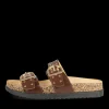 Slippers KASTANJEBRUIN