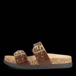 Slippers KASTANJEBRUIN