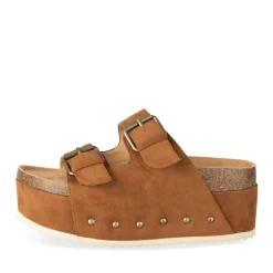 Slippers KASTANJEBRUIN
